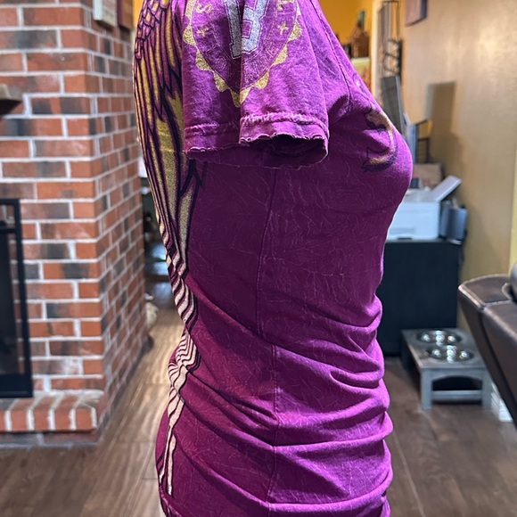 Sinful Y2K Purple Fitted Short Sleeve Tee - Picture 6 of 10